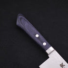 Nakiri VG-10 Tsuchime Damast Dunkelblauer Westlicher Griff 165mm-[Musashi]-[Japan-Küchenmesser]