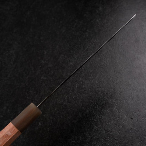 Nakiri VG-10 Tsuchime Damast Hell-Rosa Büffelhorn und Ahornholz Griff 170mm-[Musashi]-[Japan-Küchenmesser]