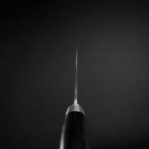 Nakiri VG-10 Tsuchime Damast Schwarzer Westlicher Griff 165mm-[Musashi]-[Japan-Küchenmesser]