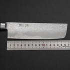 Nakiri VG-10 Tsuchime Damast Schwarzer Westlicher Griff 165mm-[Musashi]-[Japan-Küchenmesser]