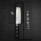 Nakiri VG-10 Tsuchime Damast Schwarzer Westlicher Griff 165mm-[Musashi]-[Japan-Küchenmesser]