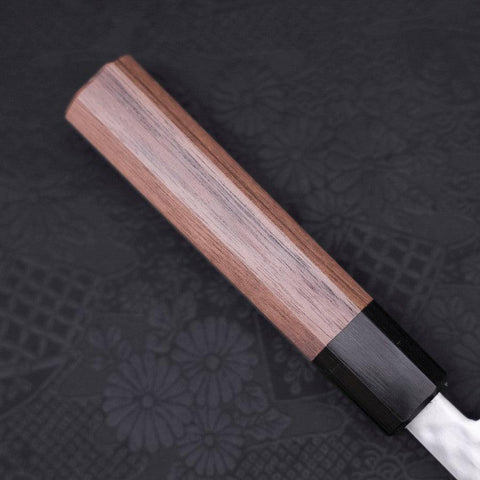 Nakiri VG-10 Tsuchime Damast Walnussholz Griff 165mm-[Musashi]-[Japan-Küchenmesser]