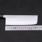 Nakiri VG-10 Tsuchime Damast Walnussholz Griff 165mm-[Musashi]-[Japan-Küchenmesser]