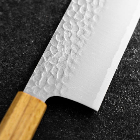 Nakiri VG-10 Tsuchime Eichenholz Griff 180mm-[Musashi]-[Japan-Küchenmesser]