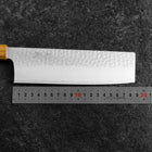Nakiri VG-10 Tsuchime Eichenholz Griff 180mm-[Musashi]-[Japan-Küchenmesser]