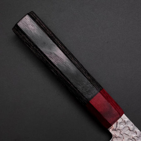 Nakiri VG-10 Tsuchime Grauer Rosenholz Griff 165mm-[Musashi]-[Japan-Küchenmesser]