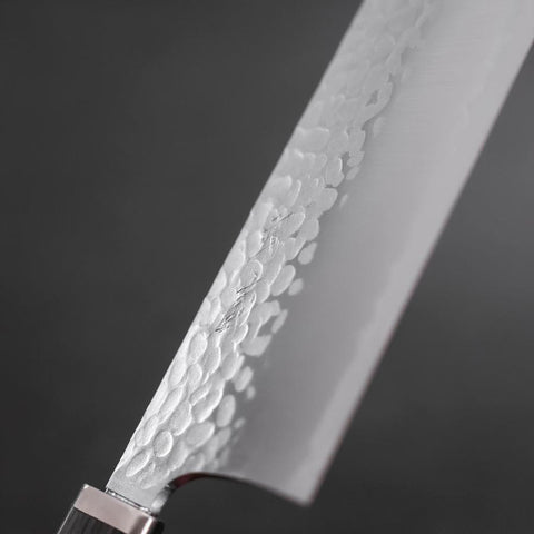 Nakiri VG-10 Tsuchime Kohlefarbener Kirschholz Griff 180mm-[Musashi]-[Japan-Küchenmesser]