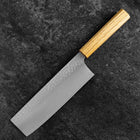 Nakiri VG-10 Tsuchime Oak Handle 180mm (7”)-[Musashi]-[Japan-Küchenmesser]