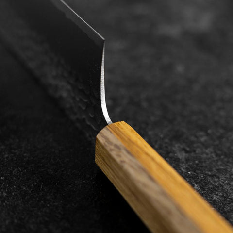 Nakiri VG-10 Tsuchime Oak Handle 180mm (7”)-[Musashi]-[Japan-Küchenmesser]