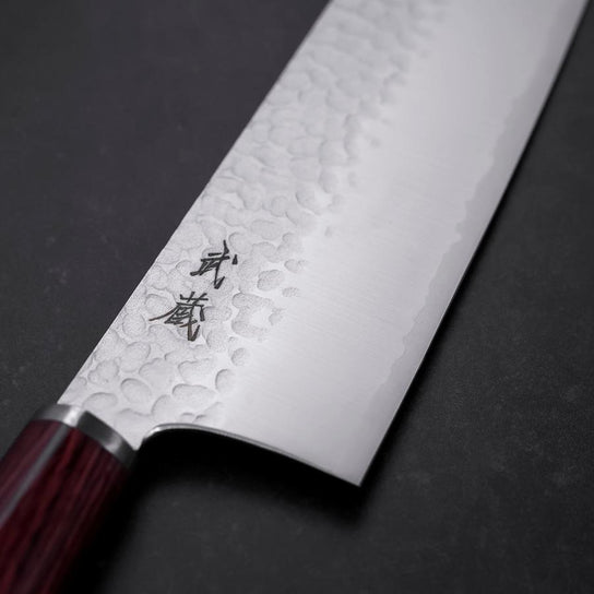 Nakiri VG-10 Tsuchime Runder Lila Griff 180mm