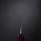 Nakiri VG-10 Tsuchime Runder Lila Griff 180mm-[Musashi]-[Japan-Küchenmesser]