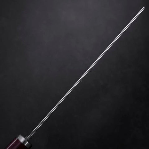 Nakiri VG-10 Tsuchime Runder Lila Griff 180mm-[Musashi]-[Japan-Küchenmesser]