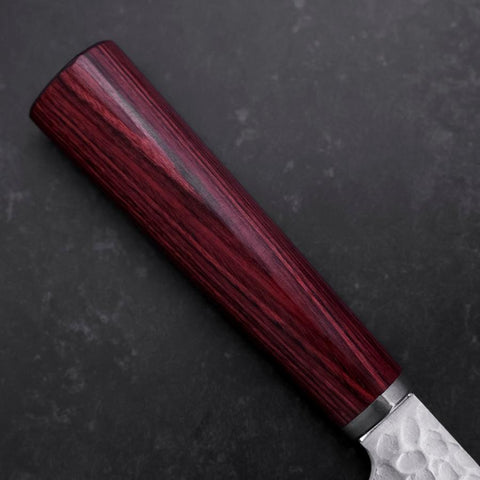 Nakiri VG-10 Tsuchime Runder Lila Griff 180mm-[Musashi]-[Japan-Küchenmesser]