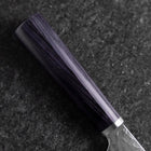 Nakiri VG-10 Tsuchime Runder Lila Griff 180mm-[Musashi]-[Japan-Küchenmesser]