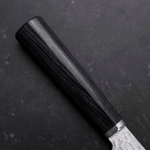 Nakiri VG-10 Tsuchime Runder Lila Griff 180mm-[Musashi]-[Japan-Küchenmesser]
