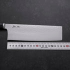 Nakiri VG-10 Tsuchime Runder Lila Griff 180mm-[Musashi]-[Japan-Küchenmesser]