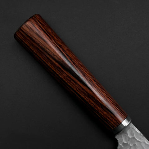 Nakiri VG-10 Tsuchime Runder Mahagoni Griff 180mm-[Musashi]-[Japan-Küchenmesser]