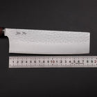 Nakiri VG-10 Tsuchime Runder Mahagoni Griff 180mm-[Musashi]-[Japan-Küchenmesser]
