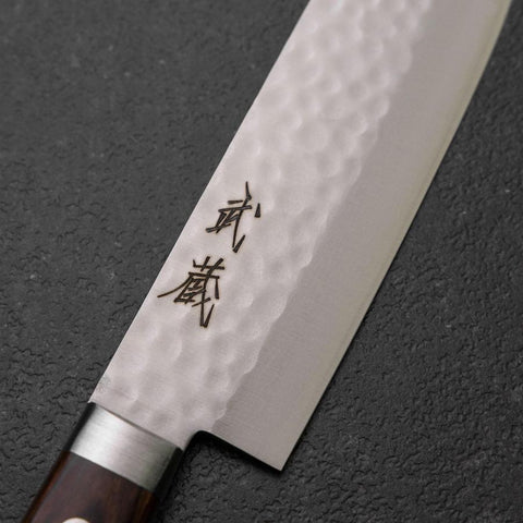 Nakiri VG-10 Tsuchime Westlicher Mahagoni Griff 125mm-[Musashi]-[Japan-Küchenmesser]