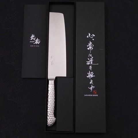 Nakiri VG-5 Poliert Westlicher Griff 180mm-[Musashi]-[Japan-Küchenmesser]