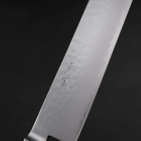 Nakiri VG-5 Tsuchime Brauner Westlicher Griff 180mm-[Musashi]-[Japan-Küchenmesser]
