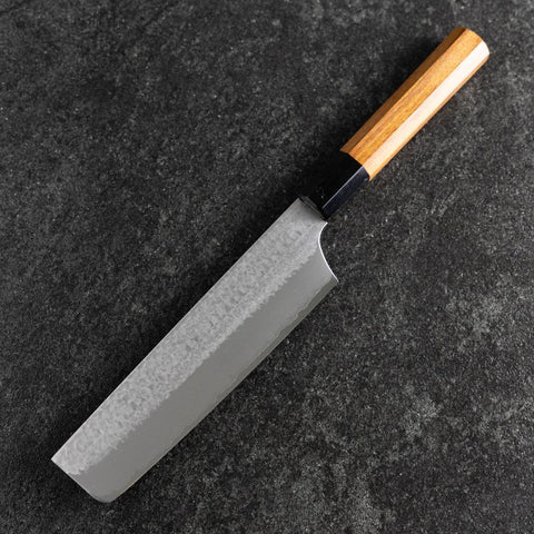 Nakiri VG-5 Tsuchime Büffelhorn und Bubinga Griff 165mm-[Musashi]-[Japan-Küchenmesser]