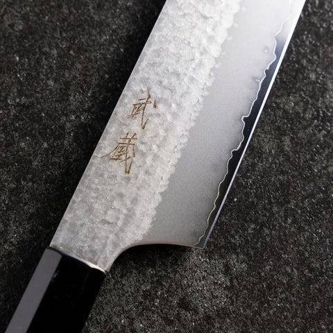 Nakiri VG-5 Tsuchime Büffelhorn und Bubinga Griff 165mm-[Musashi]-[Japan-Küchenmesser]