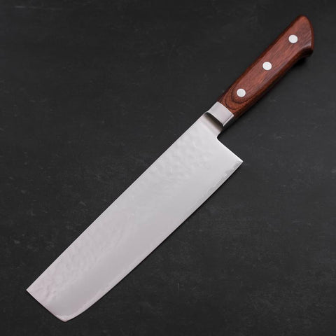 Nakiri VG-5 Tsuchime Westlicher Griff in Braun 180mm-[Musashi]-[Japan-Küchenmesser]