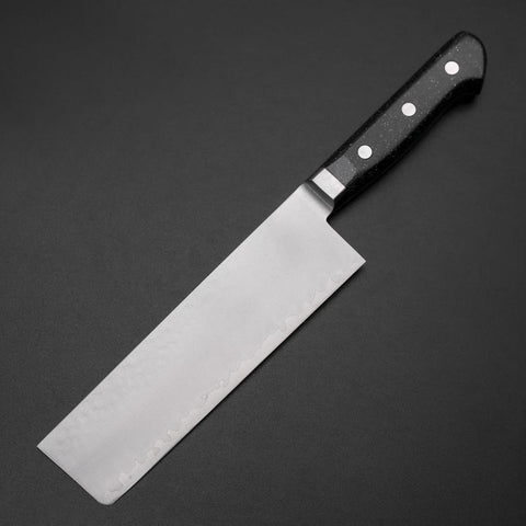 Nakiri VG-5 Tsuchime Westlicher Schwarzer Marmor Griff 170mm-[Musashi]-[Japan-Küchenmesser]