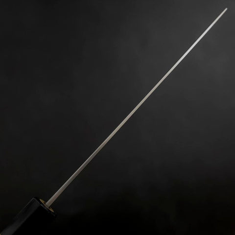 Nakiri White Steel #1 Edelstahlummantelung Büffelhorn und Magnolienholz Griff 165mm-[Musashi]-[Japan-Küchenmesser]