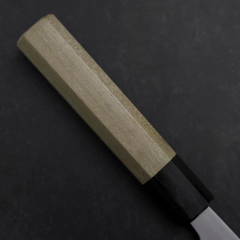 Nakiri White Steel #1 Edelstahlummantelung Büffelhorn und Magnolienholz Griff 165mm-[Musashi]-[Japan-Küchenmesser]