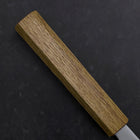 Nakiri White Steel #1 Edelstahlummantelung Poliert Eichenholz Griff 165mm-[Musashi]-[Japan-Küchenmesser]
