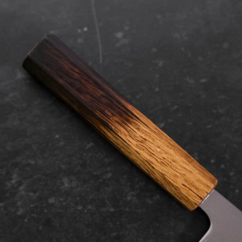 Nakiri White Steel #1 Edelstahlummantelung Yaki Urushi Griff 165mm-[Musashi]-[Japan-Küchenmesser]