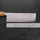 Nakiri White Steel #1 Edelstahlummantelung Yaki Urushi Griff 165mm-[Musashi]-[Japan-Küchenmesser]