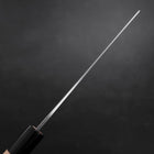 Nakiri White Steel #1 Poliert Büffelhorn und Magnolienholz Griff 165mm-[Musashi]-[Japan-Küchenmesser]