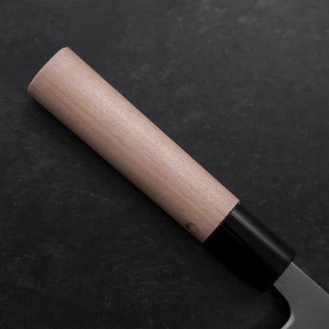 Nakiri White Steel #1 Poliert Büffelhorn und Magnolienholz Griff 165mm-[Musashi]-[Japan-Küchenmesser]