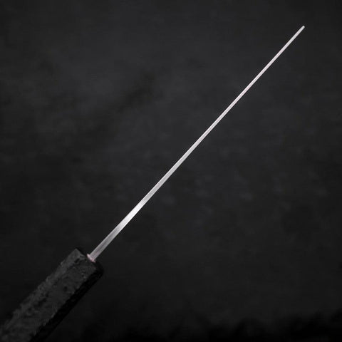 Nakiri White Steel #1 Poliert Schwarzer Ishime Urushi Griff 165mm-[Musashi]-[Japan-Küchenmesser]