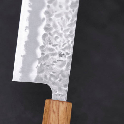 Nakiri White Steel #1, Tsuchime Yaki Urushi Griff, 165mm-[Musashi]-[Japan-Küchenmesser]