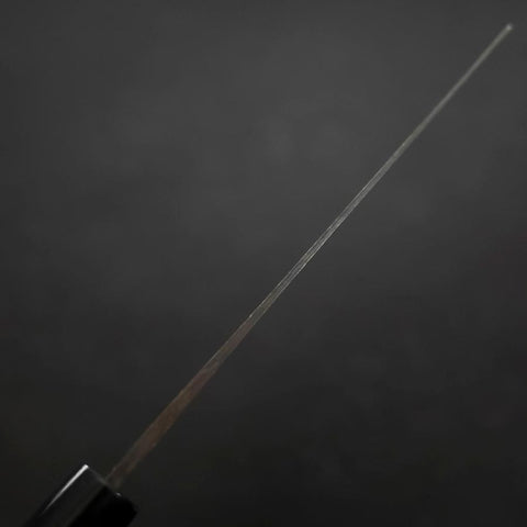 Nakiri White Steel #2 Damast Büffelhorn und Magnolienholz Griff 165mm-[Musashi]-[Japan-Küchenmesser]