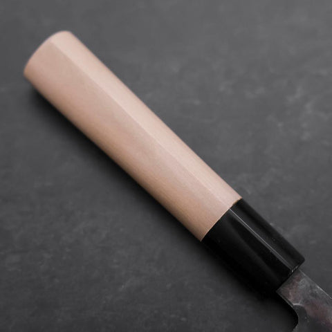 Nakiri White Steel #2 Damast Büffelhorn und Magnolienholz Griff 165mm-[Musashi]-[Japan-Küchenmesser]