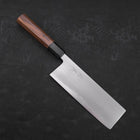 Nakiri White Steel #2 Kasumi Büffelhorn und Teakholz Griff 165mm-[Musashi]-[Japan-Küchenmesser]