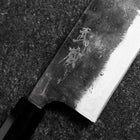 Nakiri White Steel #2 Kurouchi Büffelhorn und Bubinga Griff 165mm-[Musashi]-[Japan-Küchenmesser]