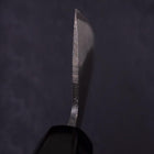 Nakiri White Steel #2 Kurouchi Chokin "Sakura-Fuji" Büffelhorn und Ebenholz Griff 165mm-[Musashi]-[Japan-Küchenmesser]