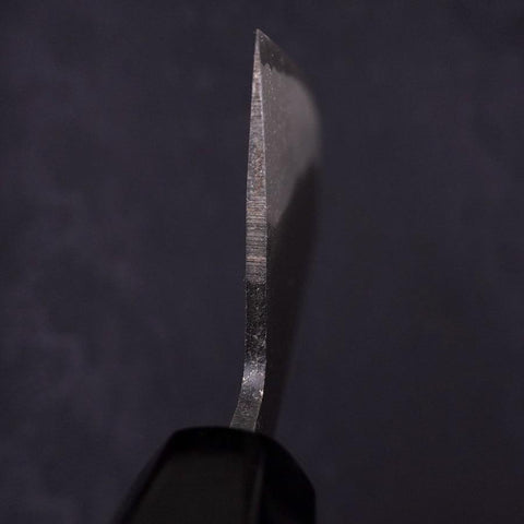 Nakiri White Steel #2 Kurouchi Chokin "Sakura-Fuji" Büffelhorn und Ebenholz Griff 165mm-[Musashi]-[Japan-Küchenmesser]