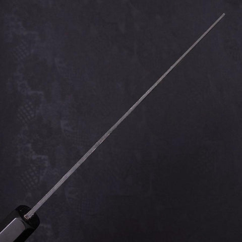Nakiri White Steel #2 Kurouchi Chokin "Sakura-Fuji" Büffelhorn und Ebenholz Griff 165mm-[Musashi]-[Japan-Küchenmesser]