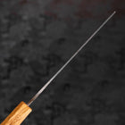 Nakiri White Steel #2 Kurouchi Eichenholz Griff 165mm-[Musashi]-[Japan-Küchenmesser]