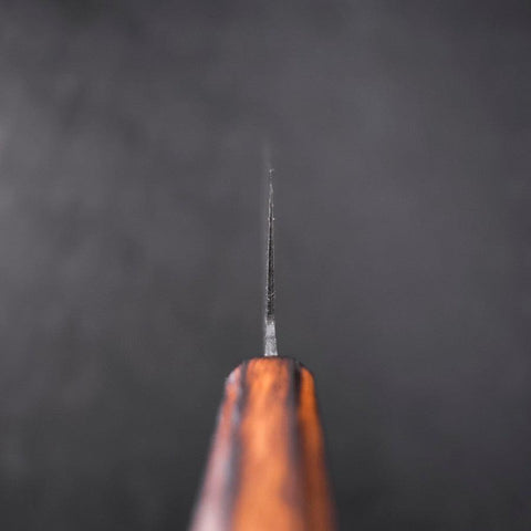 Nakiri White Steel #2 Kurouchi Sumi Urushi Griff 165mm-[Musashi]-[Japan-Küchenmesser]