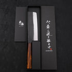 Nakiri White Steel #2 Kurouchi Sumi Urushi Griff 165mm-[Musashi]-[Japan-Küchenmesser]