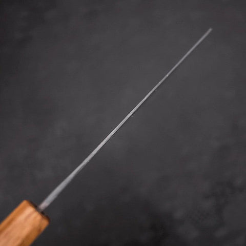 Nakiri White Steel #2 Kurouchi Yaki Urushi Handle 165mm (6.5”)-[Musashi]-[Japanese-Kitchen-Knives]