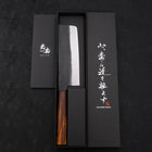 Nakiri White Steel #2 Kurouchi Sumi Urushi Griff 165mm-[Musashi]-[Japan-Küchenmesser]